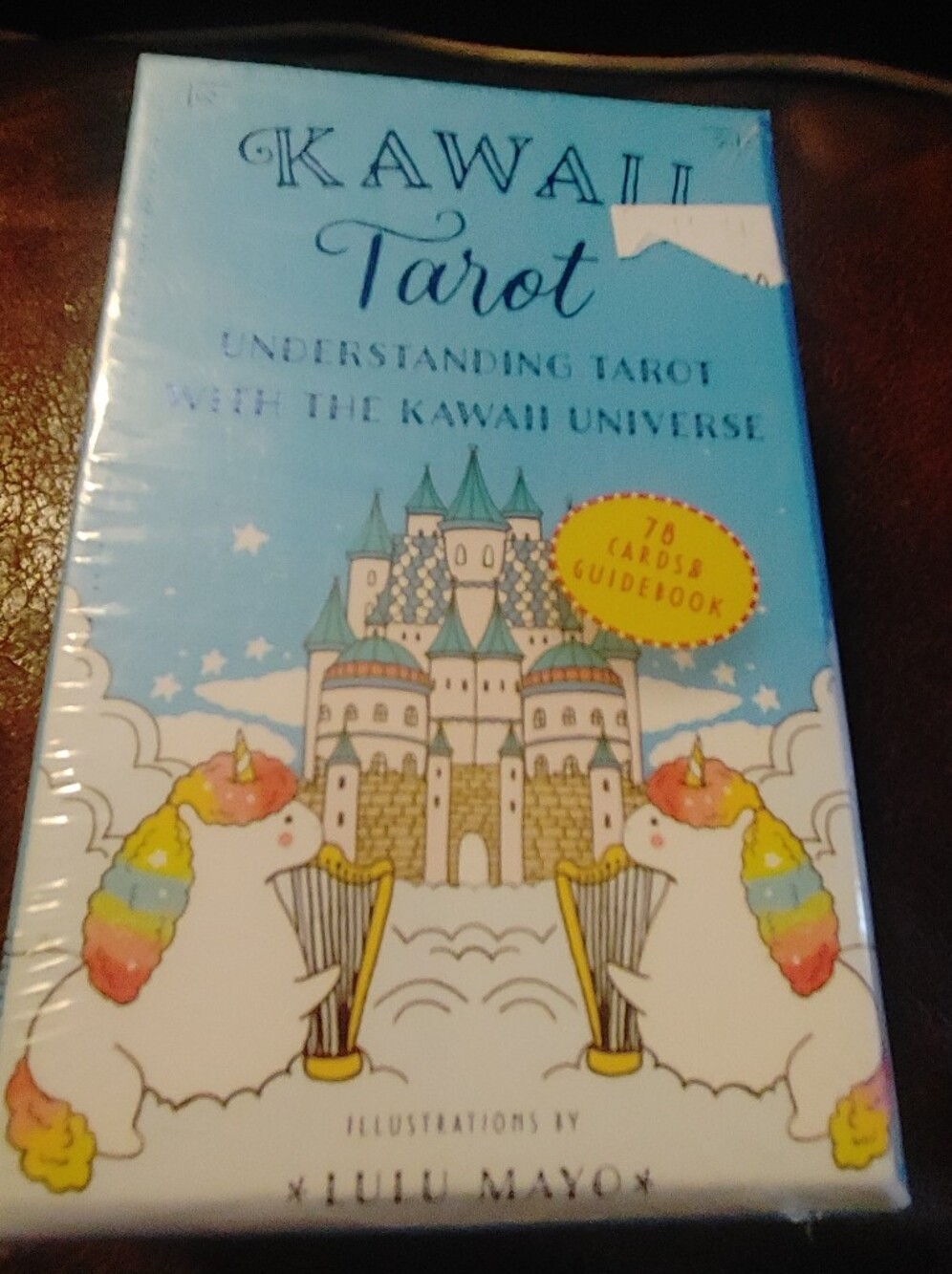 Kawaii Tarot Card Deck - Blue Unicorn Illustration
